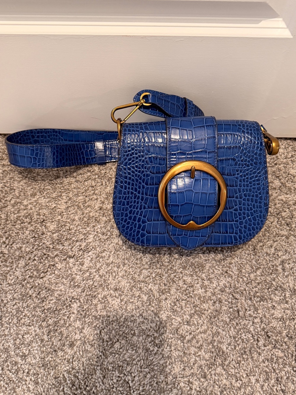 Crocodile-Print Lennox Bag
